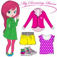 Kids girl dressing room