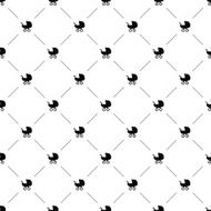 Vector seamless pattern buggy N2