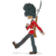 British guard cartoon
