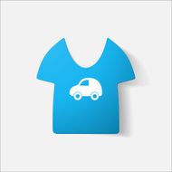 Paper clipped sticker Children&#039;s T-shirt N6