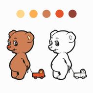 Coloring book (bear) N14