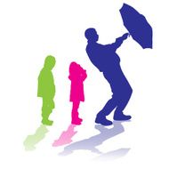 Vector silhouette of family N470
