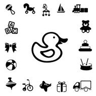 Toys Silhouette Icons N2