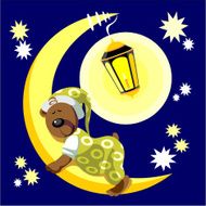 Bear sleep on moon 17