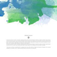 Vector watercolor template N131