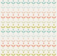 retro abstract floral background