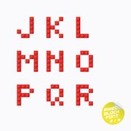 Pixel Block Alphabet N16