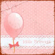 Retro Background Little princess