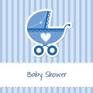 Baby boy shower card N140
