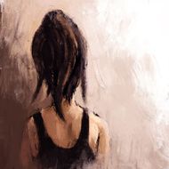 Fashion illustration Rough painting style N15