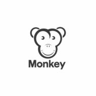 Vector design template of an monkey