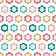 seamless geometric flower pattern