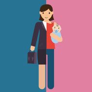 businesswoman and mother career motherhood divided N2