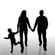 Vector silhouette of family N478