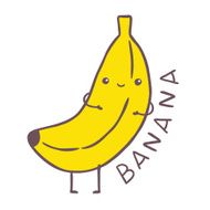 cute cartoon banana character N2