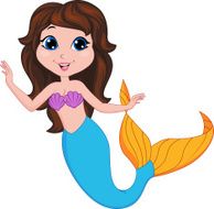 Cute mermaid cartoon N2