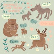 Baby and Mommy Animal Set N5