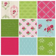 Seamless background Collection - Vintage Flowers N2