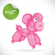Glossy Pig Illustration
