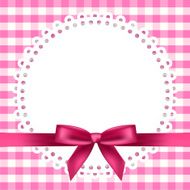 pink background with napkin