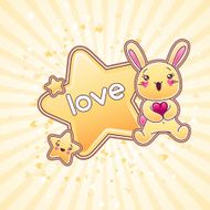 Cute child background with kawaii doodles N10