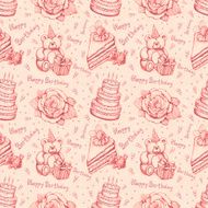 Seamless birthday pattern