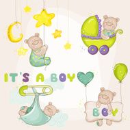 Baby BearSet - for Shower or Arrival Cards