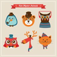 Cute fashion Hipster Animals &amp; pets N3