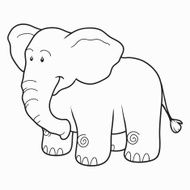 Coloring book (elephant) N6