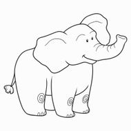 Coloring book (elephant) N7