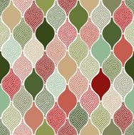 seamless doodle dots cute ornament pattern N3
