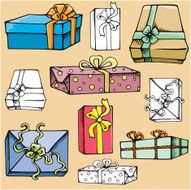 Gift Boxes XVII Wrapped (Vector)