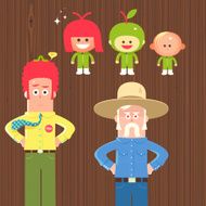 Character friends of foes on wood