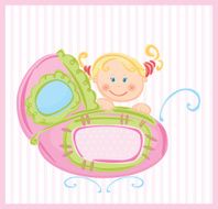 Baby girl card N5