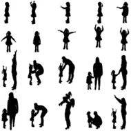 Vector Silhouette Of People N80