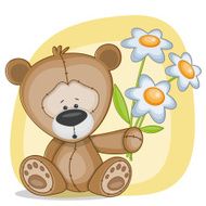 Bear With Flowers N19