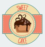 Vintage cupcake poster design N16