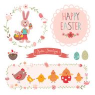 Easter graphic elements