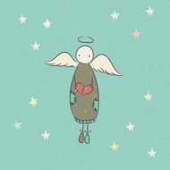 Hand Drawn Angel N18