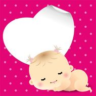 Sweet sleeping newborn baby