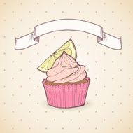 Card design with cupcake N2