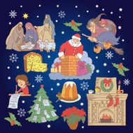 Hand-drawing Christmas in Italy