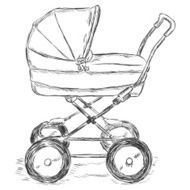 Vector Sketch Illustration - buggy