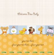 baby shower announcement card N19