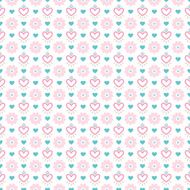 Light floral romantic vector pattern (tiling) N9