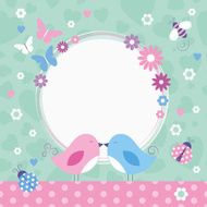love birds greeting card N2