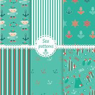 Set of sea patterns