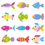 funky fish collection pattern