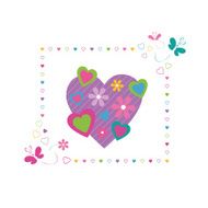 hearts greeting card N6