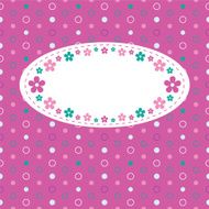 cute purple greeting card